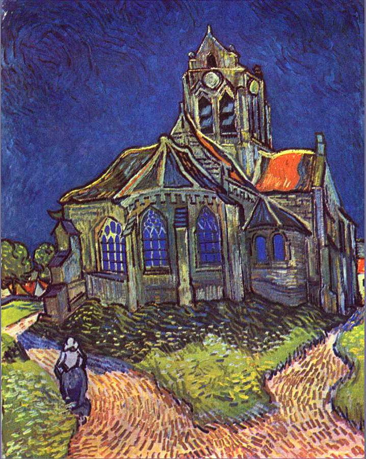 Vincent Van Gogh Church Of Auvers Painting